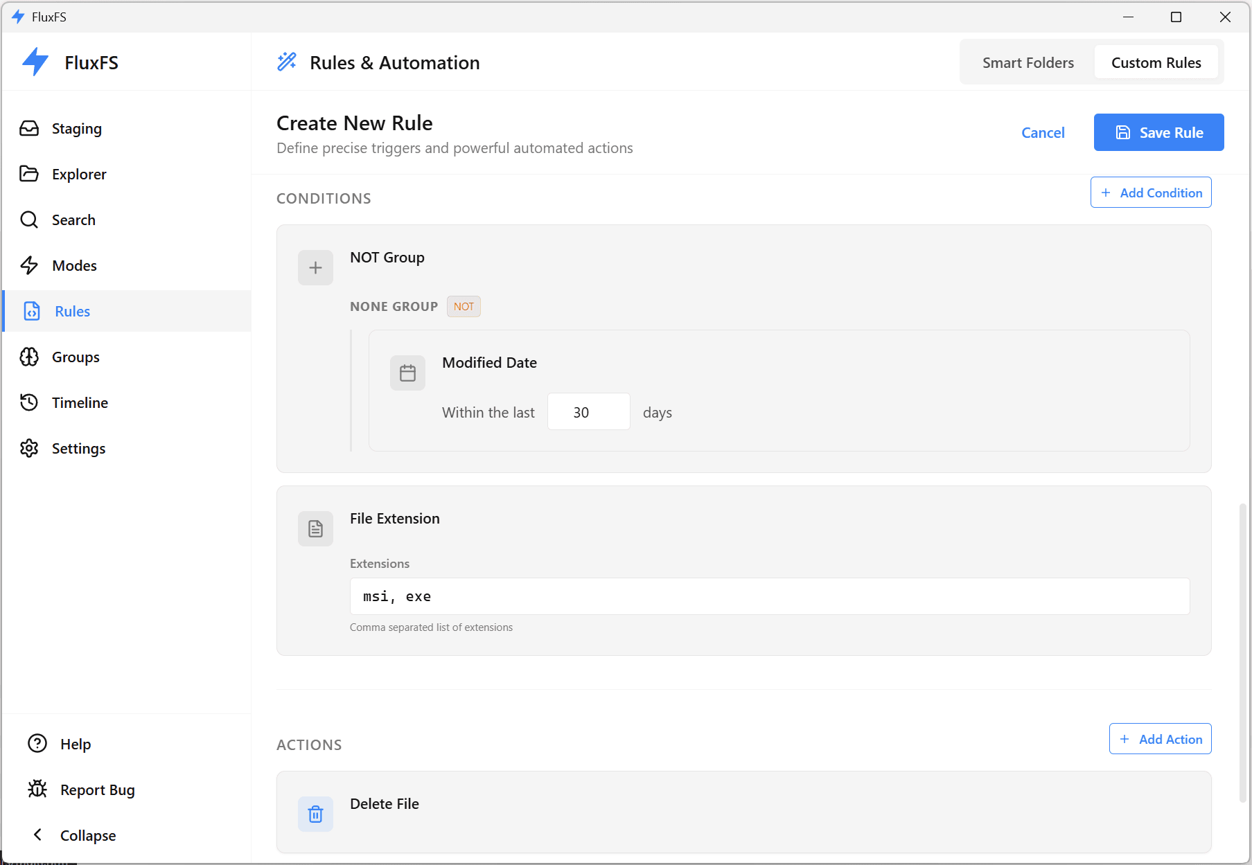 Rule Builder Preview